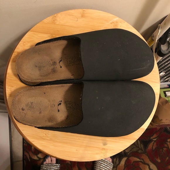 Birkenstock Shoes - BIRKENSTOCK AMSTERDAM CLOG MULE BLACK SIZE 37 EUC